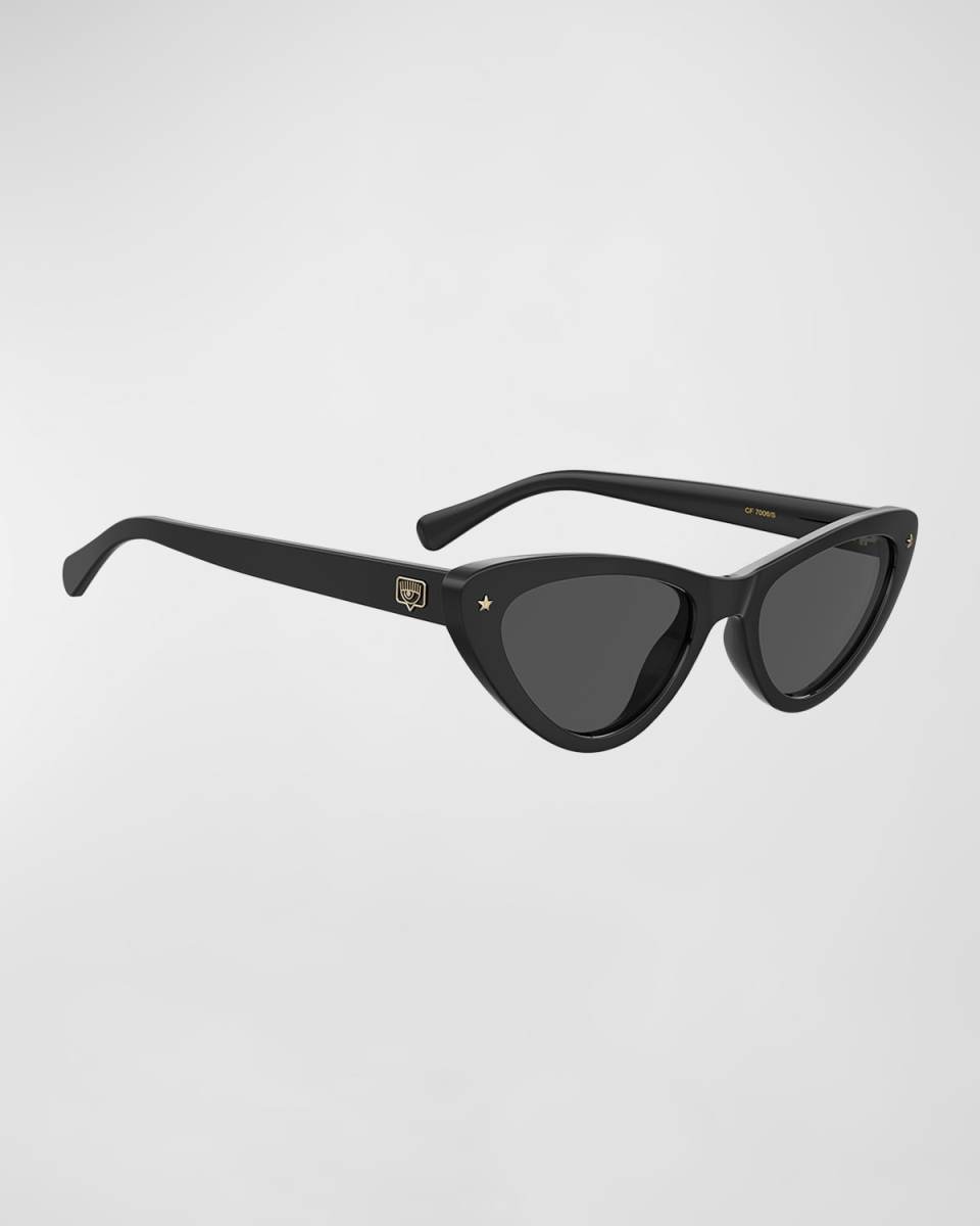 Speckled Propionate Cat-Eye Sunglasses